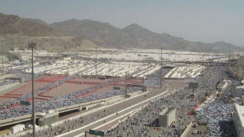 hajj from mina way to Arafah