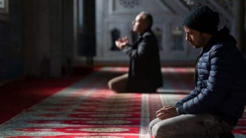 Muslims prayer in mosque