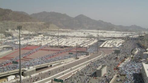 People at Minna, Hajj Makkah